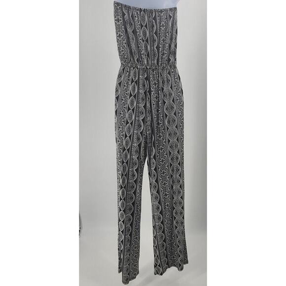 Pink Republic ladies romper black & white paisley boho chic Sz Small resort wear - Picture 2 of 11